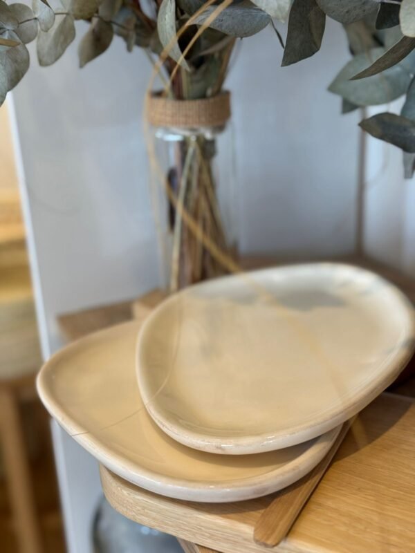 Plato irregular ceramica malie 18cm