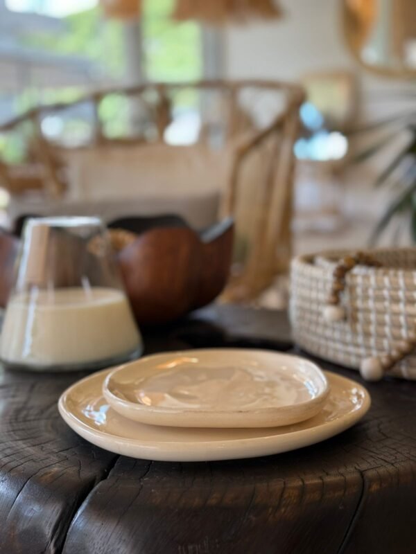 Plato irregular ceramica malie 26cm