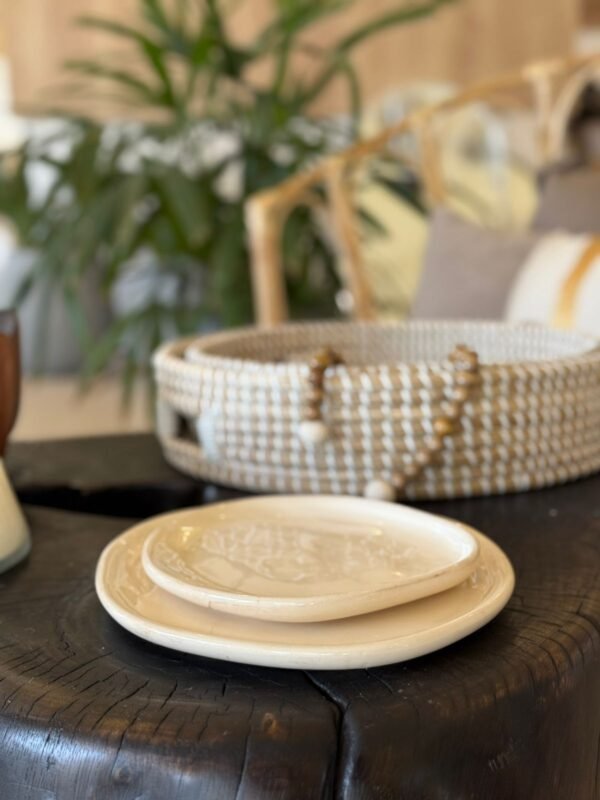 Plato irregular ceramica malie 26cm
