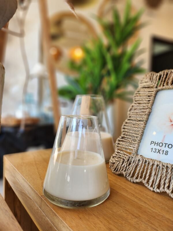 Vela Conica Vidrio 13cmx13cm