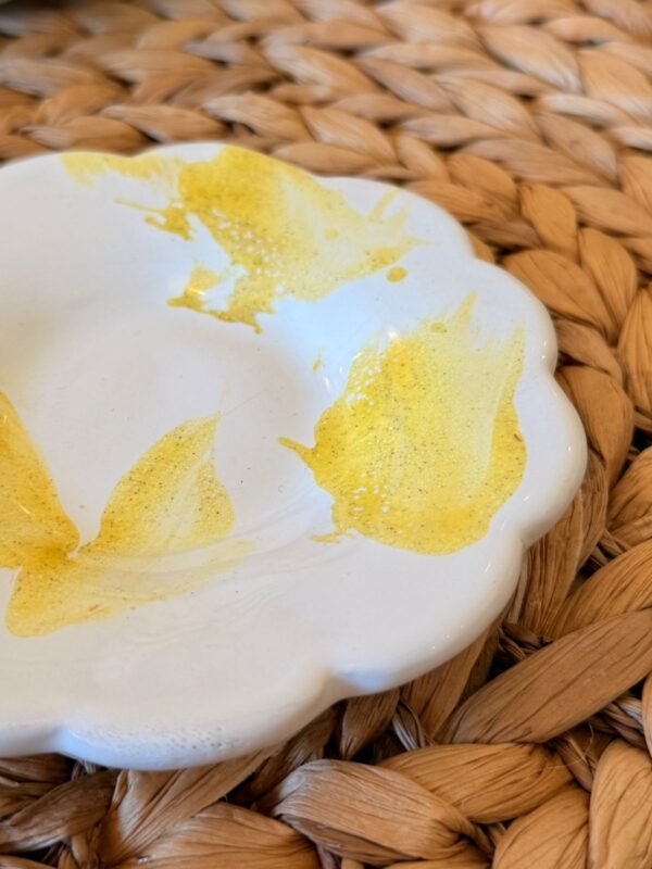 Plato Ceramica Flor