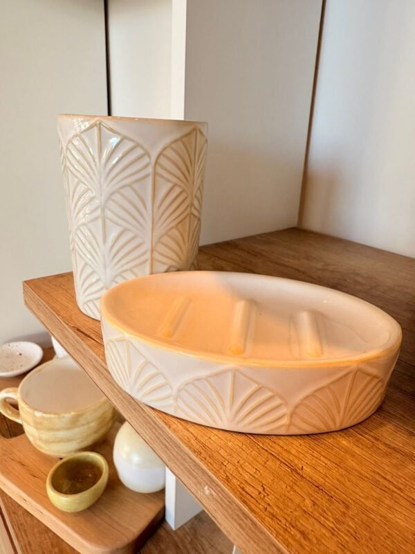 Jabonera Ceramica Relieve