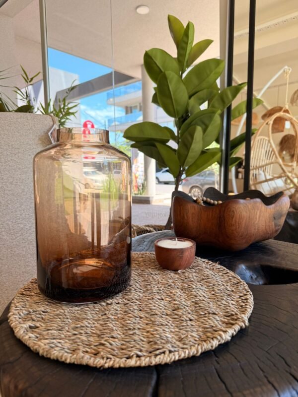 Plato de Sitio Redondo Seagrass 36cm