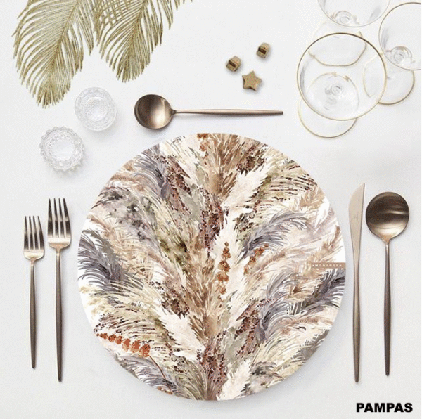 Individuales de Papel/Plato de Sitio x10