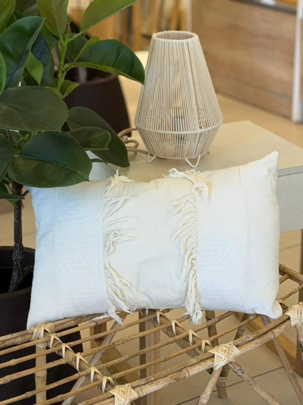 Almohadon Natural Rayas Pach 60x40