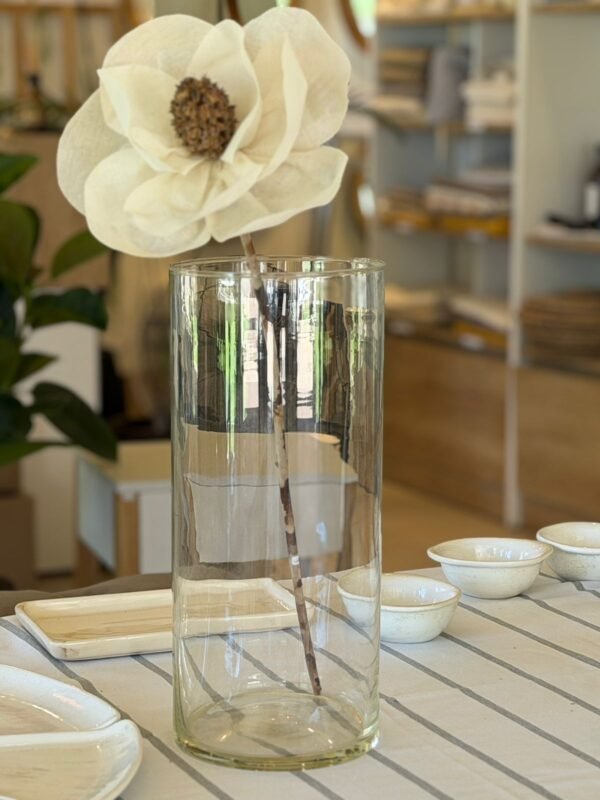 Florero Cilindro Vidrio