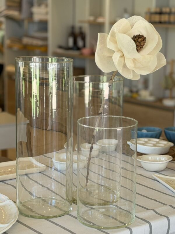 Florero Cilindro Vidrio