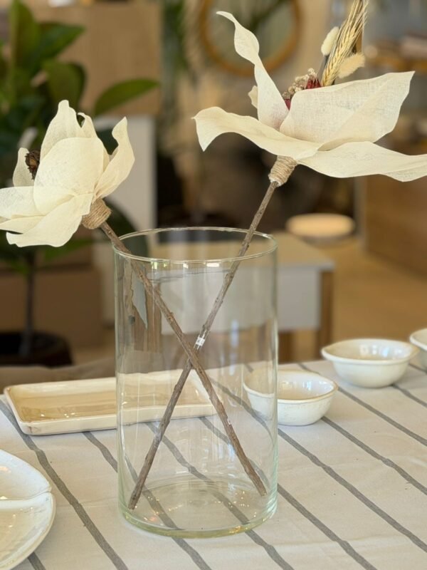 Florero Cilindro Vidrio