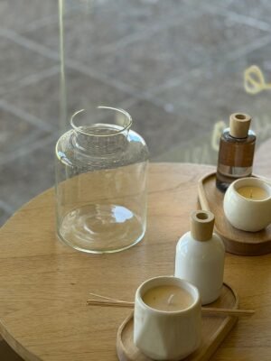 Florero Lechero Vidrio 20cm