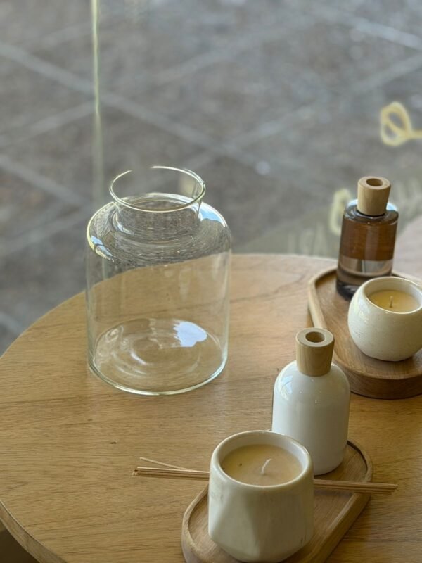 Florero Lechero Vidrio 20cm