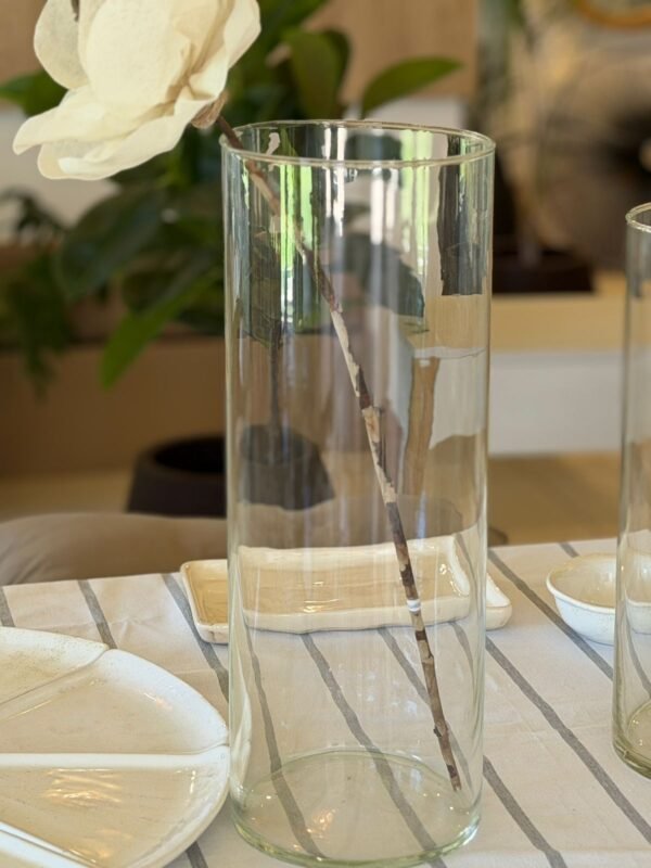 Florero Cilindro Vidrio