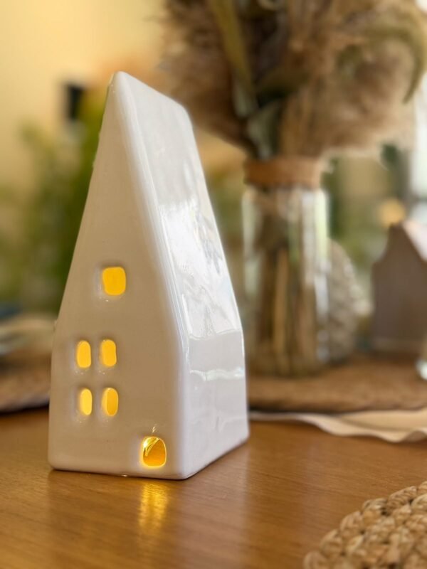 Casita Navideña 18cm C/Luz