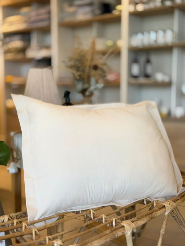 Almohadon Natural Clasico C/Pestaña Liso 70×60
