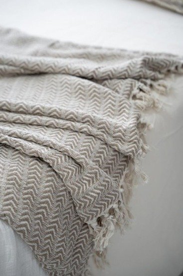 MANTA 150X125 MARRON FLECOS NATURALES