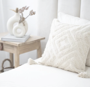 Almohadon Marroqui Rombos Beige 45x45