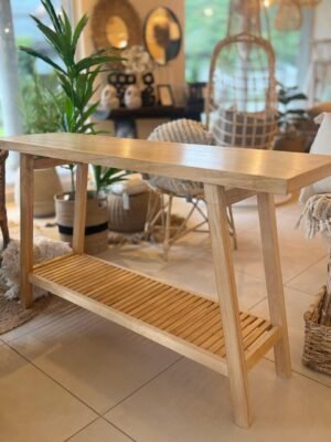 Mesa recibidora kiri estante varillado 140x40x80