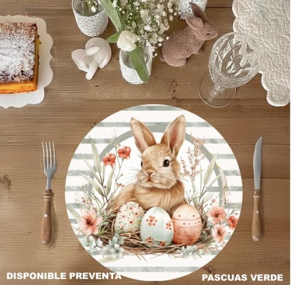 Individuales de Papel/Plato de Sitio x10