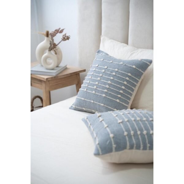 Almohadon Marroqui Celeste y Natural 45x45