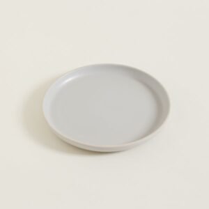Plato PLAYO CHENINI GRIS BORDE NATURAL 26cm