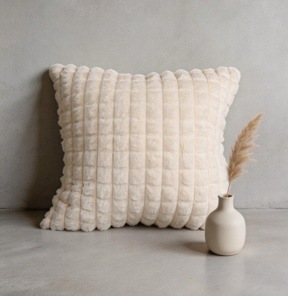 Almohadon Peluche Cuadros 45 x 45
