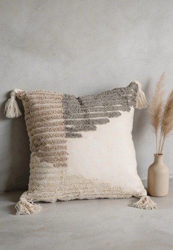 Almohadon Greige Flecos 45 x 45