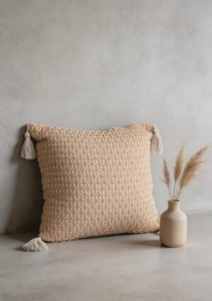 Almohadon Tramado Beige 45x45