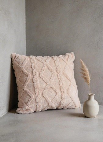 Almohadon Peluche Rombos 45 x45
