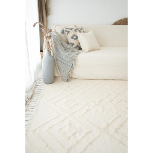 Alfombra Algodon Blanca 230x160